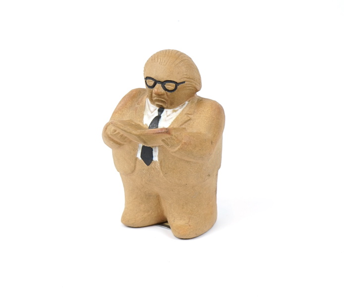 Lisa Larson, figurin, stengods, ''Gunnar Sträng'', Gustavsberg.