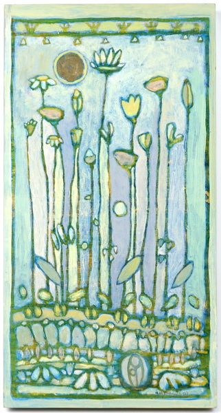 Klas Parknäs, olja på pannå, signerad, 2007.