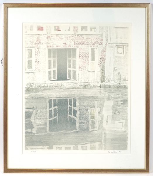 Bo Hultén, litografi nr 144/150, signerad, 1992.