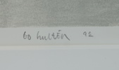 Bo Hultén, litografi nr 144/150, signerad, 1992.