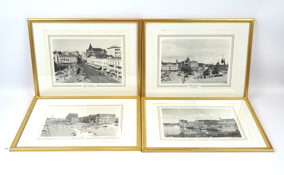 Tryck, 4 st, Malmö, 1950-talet.