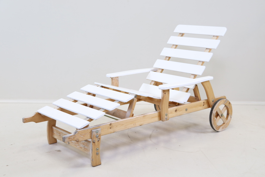 Solsäng, justerbar, trä.