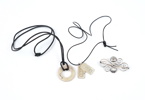 Halsband och brosch, 3 delar, sterling silver 925, bl.a Efva Attling.