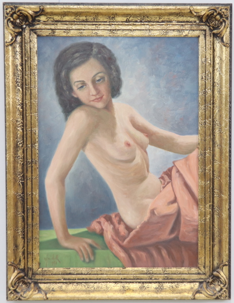 Axel Johan Widell, olja på duk, signerad, 1951.