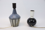 Bordslampor, 2 st, keramik,/glas, bl.a Törngren, Falkenberg.