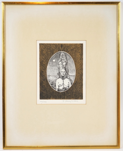 Bert-Johnny Nilsson, litografi 44/290, signerad.