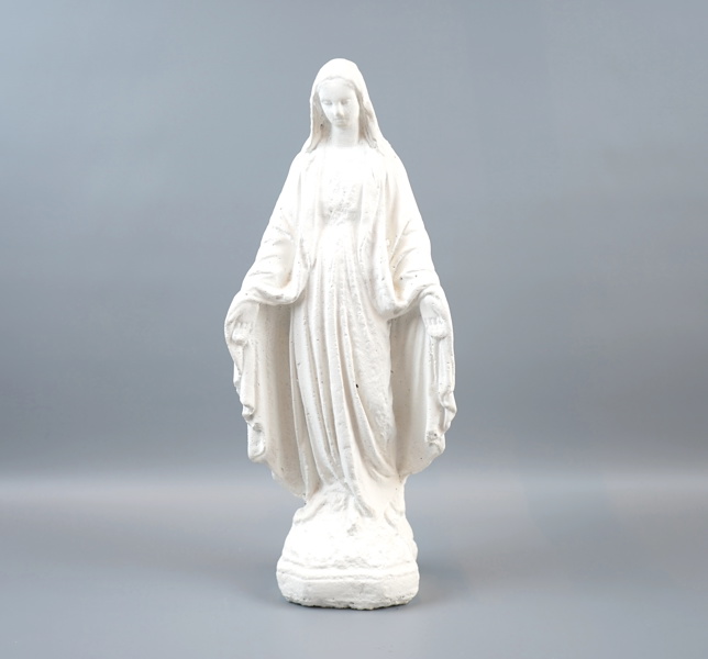 Skulptur, ''Madonna'', bemålad gips.