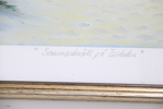 Roland Wallstén, "Sommarkväll på Österlen", litografi 37/180,  signerad.