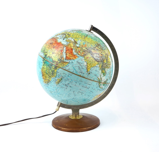 Jordglob med belysning, Scan-Globe A/S, Danmark.
