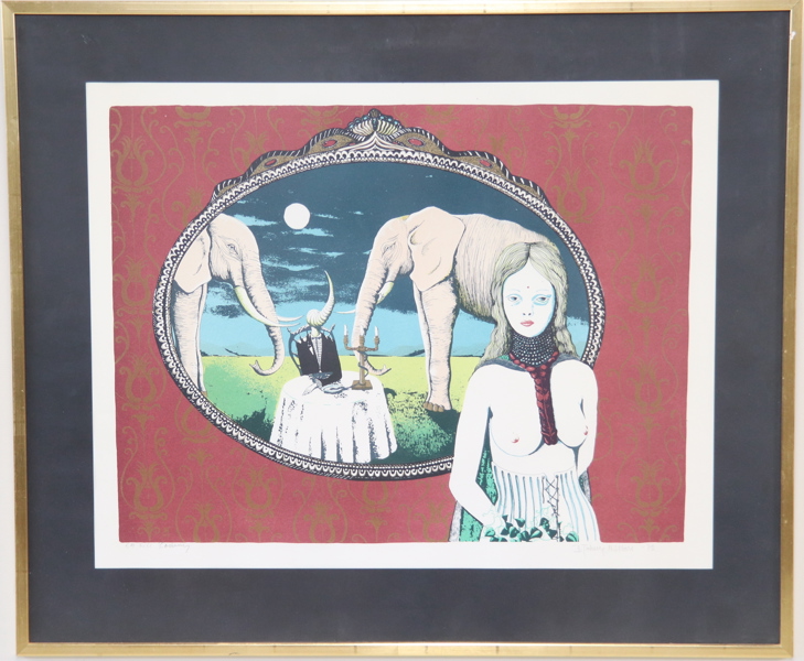 Bert-Johnny Nilsson, litografi, EA, signerad, daterad -72.