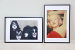 Affischer, 2 st, "Kiss" och "Marilyn Monroe".