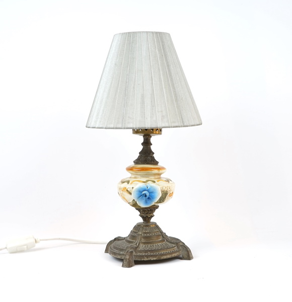 Bordslampa, porslin/metall, Italien.