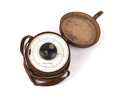 Barometer, metall/läder, ''Precision Barometer'', System Paulin.