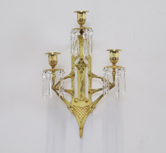 Applique, förgylld koppar, jugend, tidigt 1900-tal.