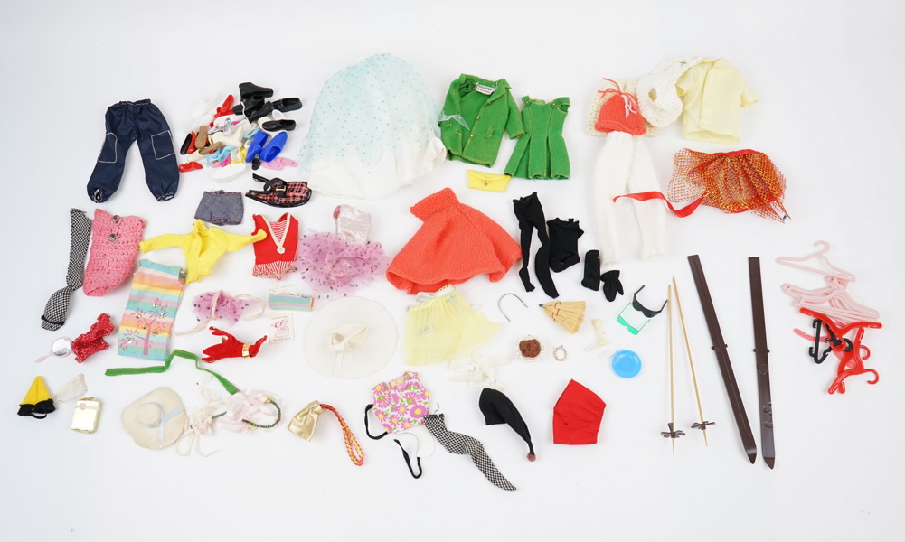 Barbie, kläder, accessoarer m.m, ett parti.