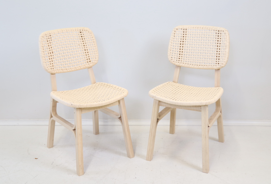 Stolar, ett par, bambu, "Voxlöv", IKEA.