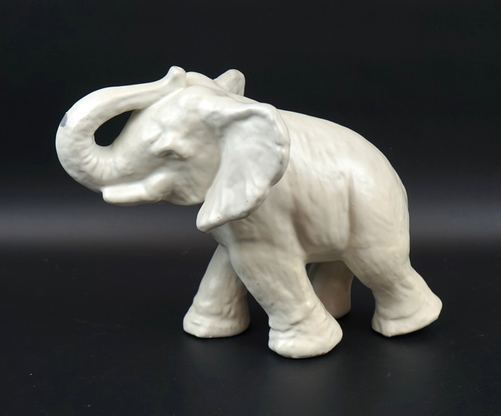 Vicke Lindstrand, figurin, elefant, lergods, Upsala Ekeby.