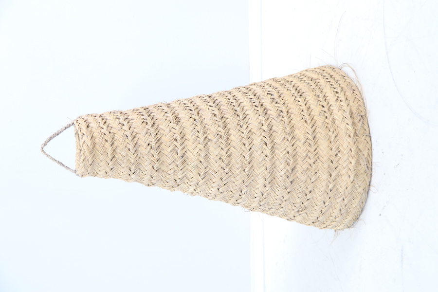 Lampskärm till sjögräslampa, Marocko.