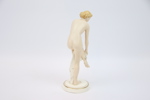 Elly Strobach, figurin, porslin, Royal Dux, art deco.