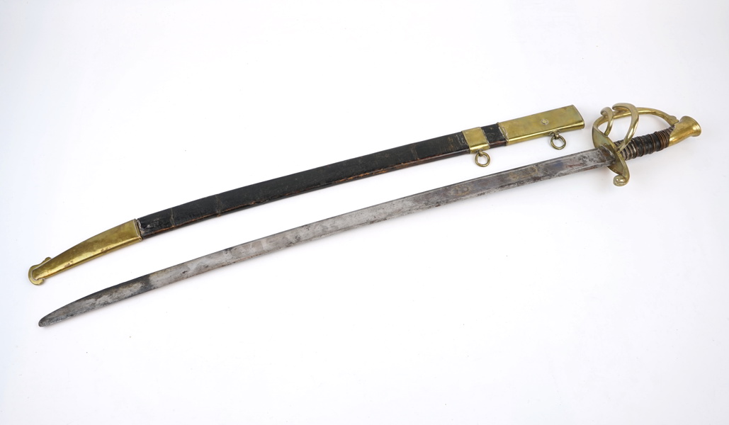 Sabel, metall, 1800-tal.