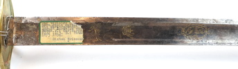 Sabel, metall, 1800-tal.