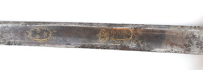 Sabel, metall, 1800-tal.