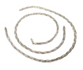 Halslänkar, 2 st, flätade, sterling silver 925.
