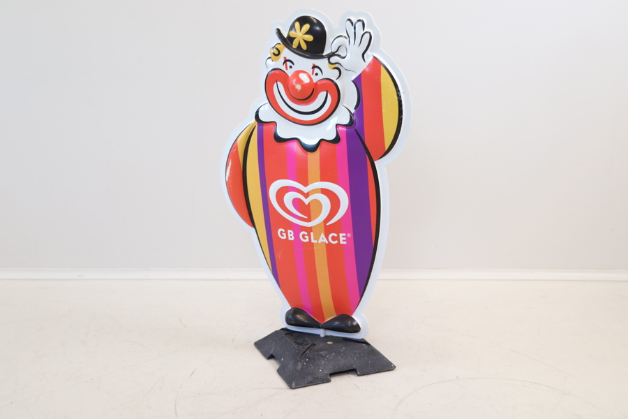 GB Glace, reklamskylt, plast.