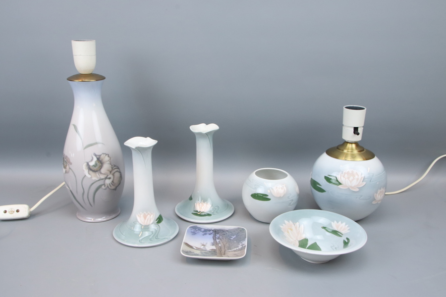 Danskt porslin, 7 delar, Bing & Gröndahl och Royal Copenhagen.