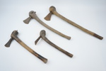 Yxor, 4 st, trä/järn, södra Afrika, 1800/1900-tal.