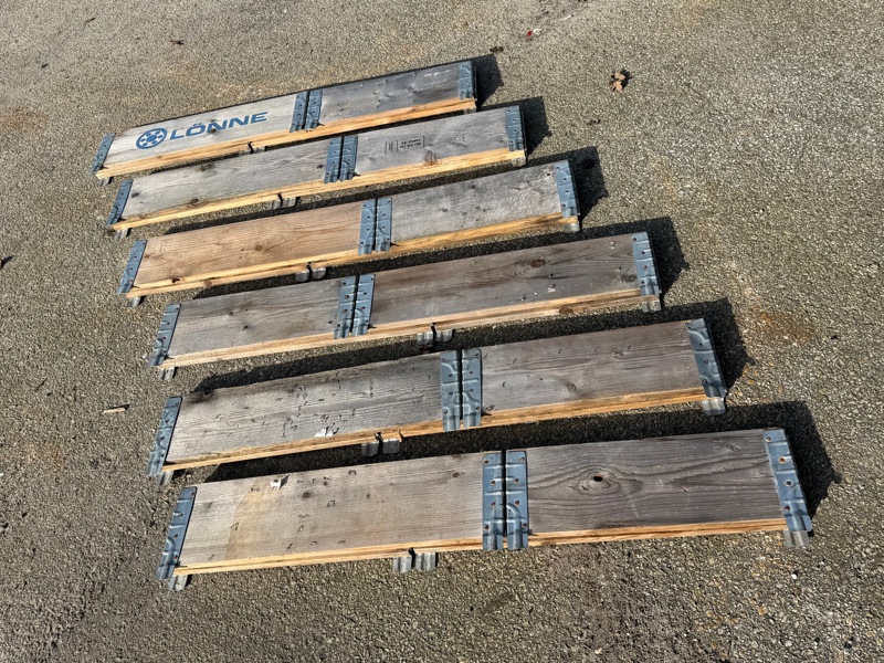 Pallkragar, 6 st, 74x54 cm.