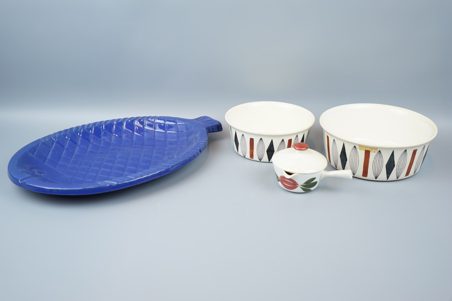 Fat m.m, 4 st, keramik, bl.a Rörstrand.