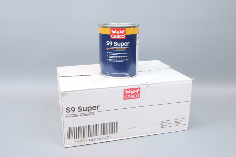 Kontaktlim, 6x1 liter, Casco S9 Super.