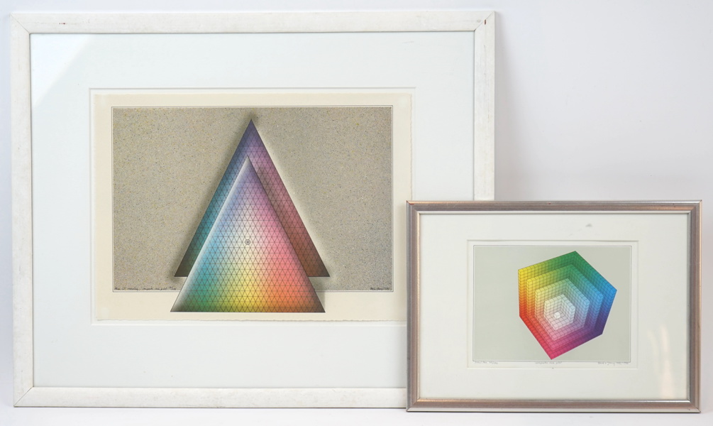 Beck och Jung, computer ink plot, 2 st, numrerade och signerade.