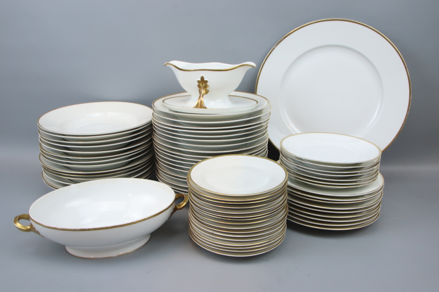 Matservis, 69 delar, porslin, Bavaria, dekor Hackefors.