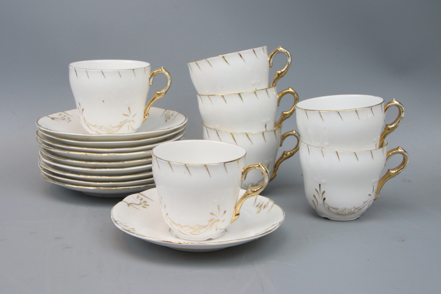 Kaffeservis, 7 delar, porslin, Rörstrand.