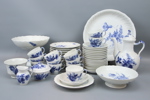 Kaffeservis, 31 delar, porslin, "Blå blomst", Royal Copenhagen.