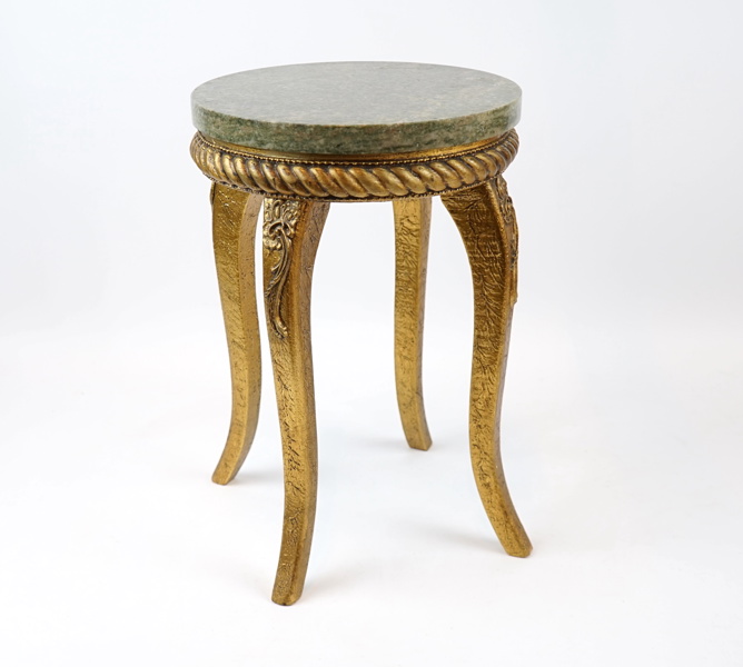 Piedestal, marmor/förgyllt trä.