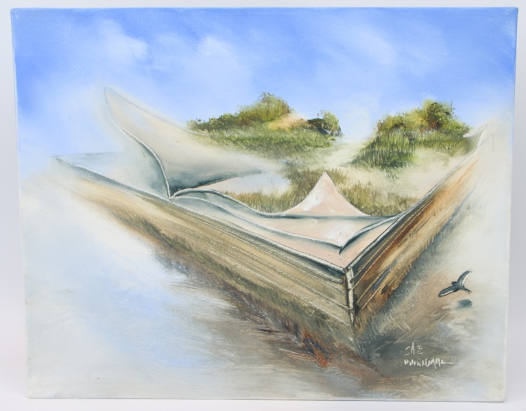 Stefan Windahl, "Bokskog", olja på duk, signerad.