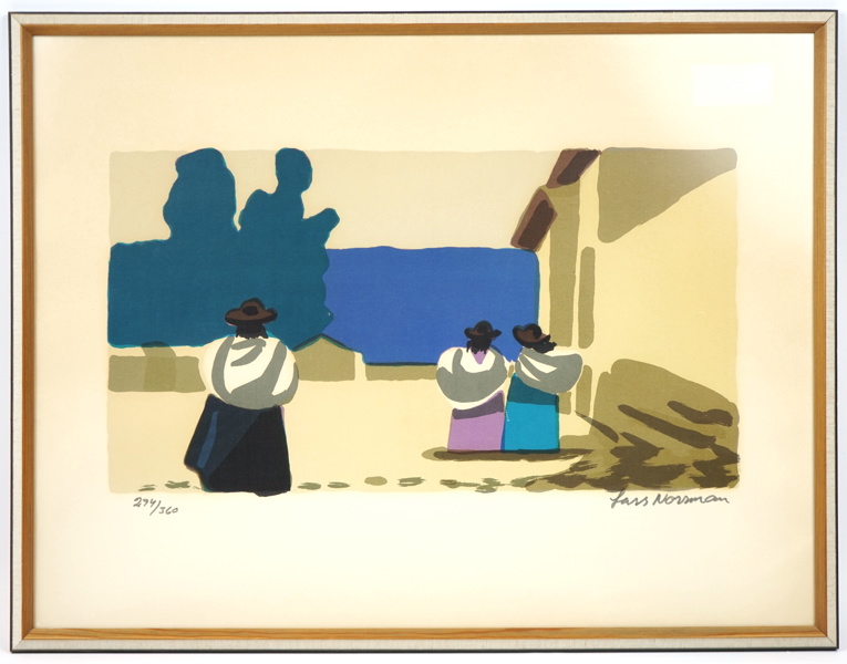 Lars Norrman, litografi nr 294/360, signerad.