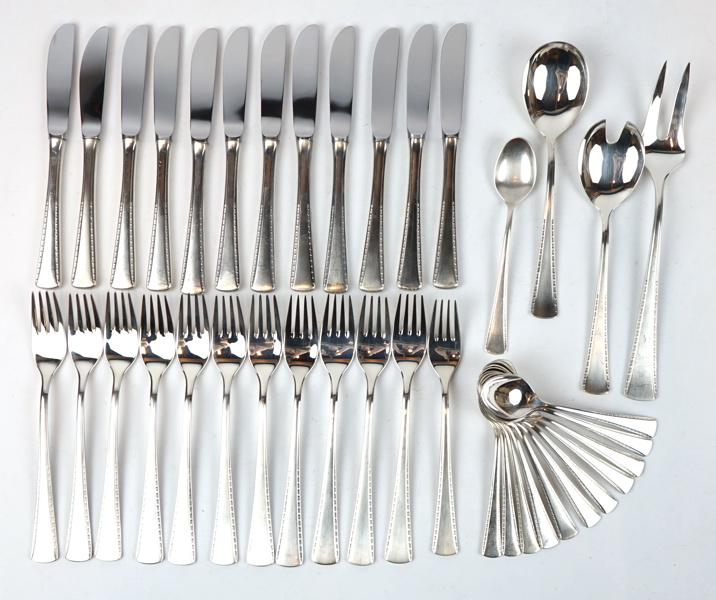 Bestickservis, 39 delar, silverplätering, Auerhahn 90.