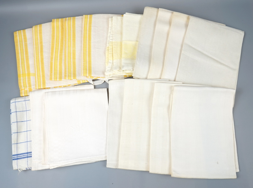 Handdukar, ett parti, linne.