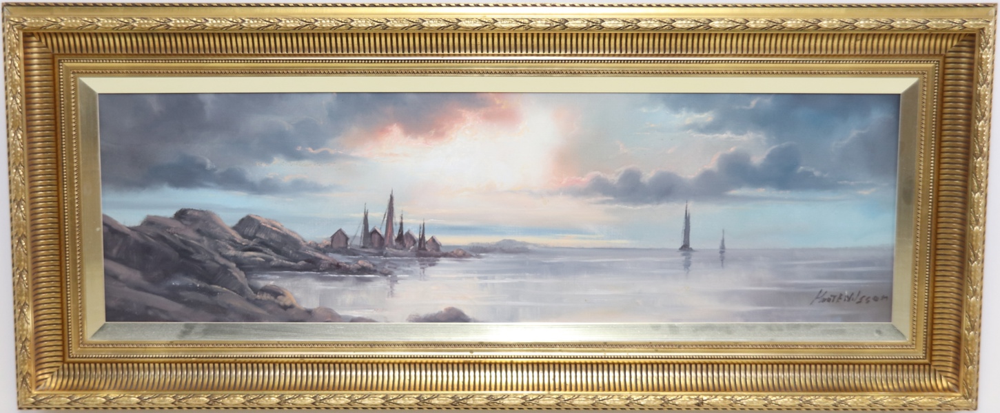 Knut Erik Nilsson, olja på duk, signerad.