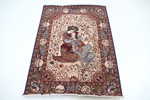 Matta, orientalisk stil, Isfahanmodell, maskinknuten, ull, Osta Carpets, Belgien.