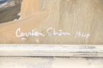 Carsten Ström, olja på pannå, signerad, daterad 1944.
