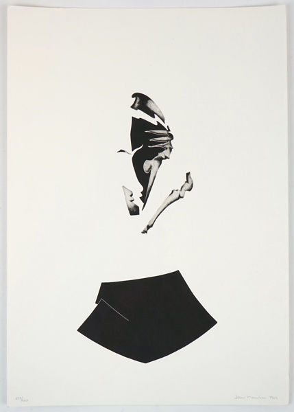 Jan Manker, ''Caelum ac terras miscere'', litografi nr 238/320, oramad, signerad, 1989.