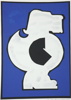 Karl-Erik Snogeröd, blandteknik/collage, oramad, signerad, 1990. 