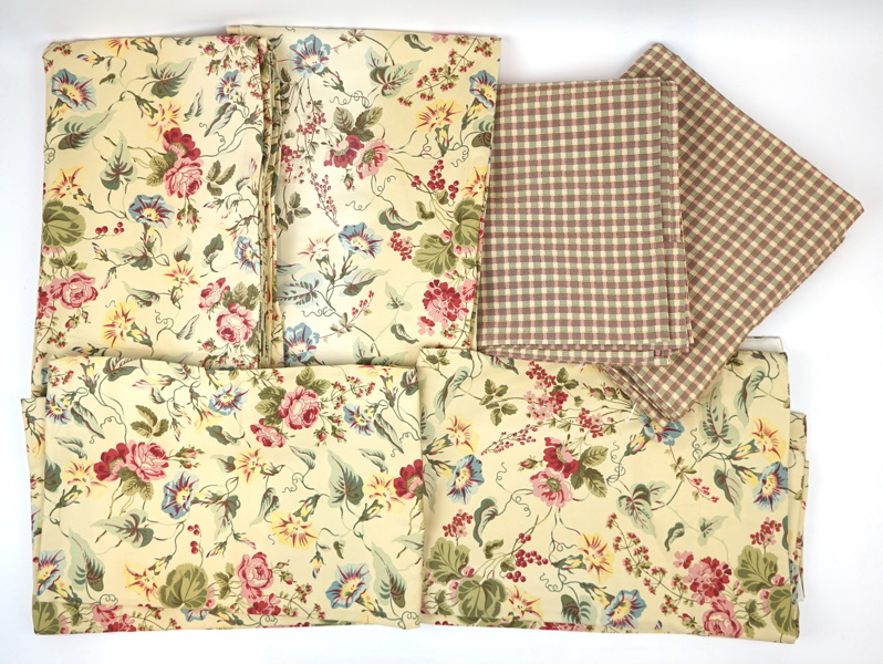 Laura Ashley, Gardiner, 3 st par, textil.