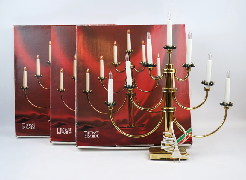 Ljusstakar, 4 st, mässing, Konstsmide.