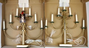 Ljusstakar, 4 st, mässing, Konstsmide.
